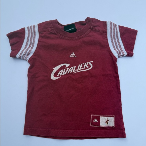 Adidas Kids Red Cavaliers Tee - Picture 1 of 7